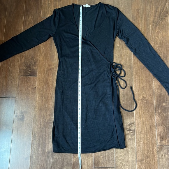 Aritzia Black Wrap Dress, M - Picture 6 of 6